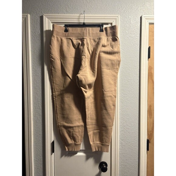 Nike Sportswear Club Sweatpants Women 2XL Camel Fleece Joggers Pull-On Waist - Picture 5 of 7